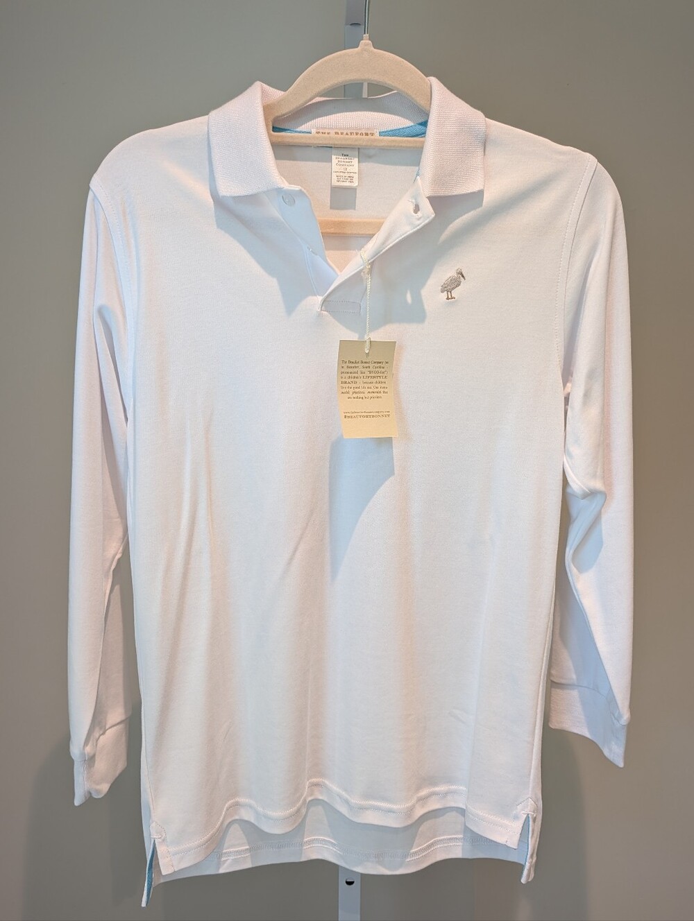 NWT The Beaufort Bonnet Company TBBC Prim Proper Long Sleeve Polo Shirt Pima 12